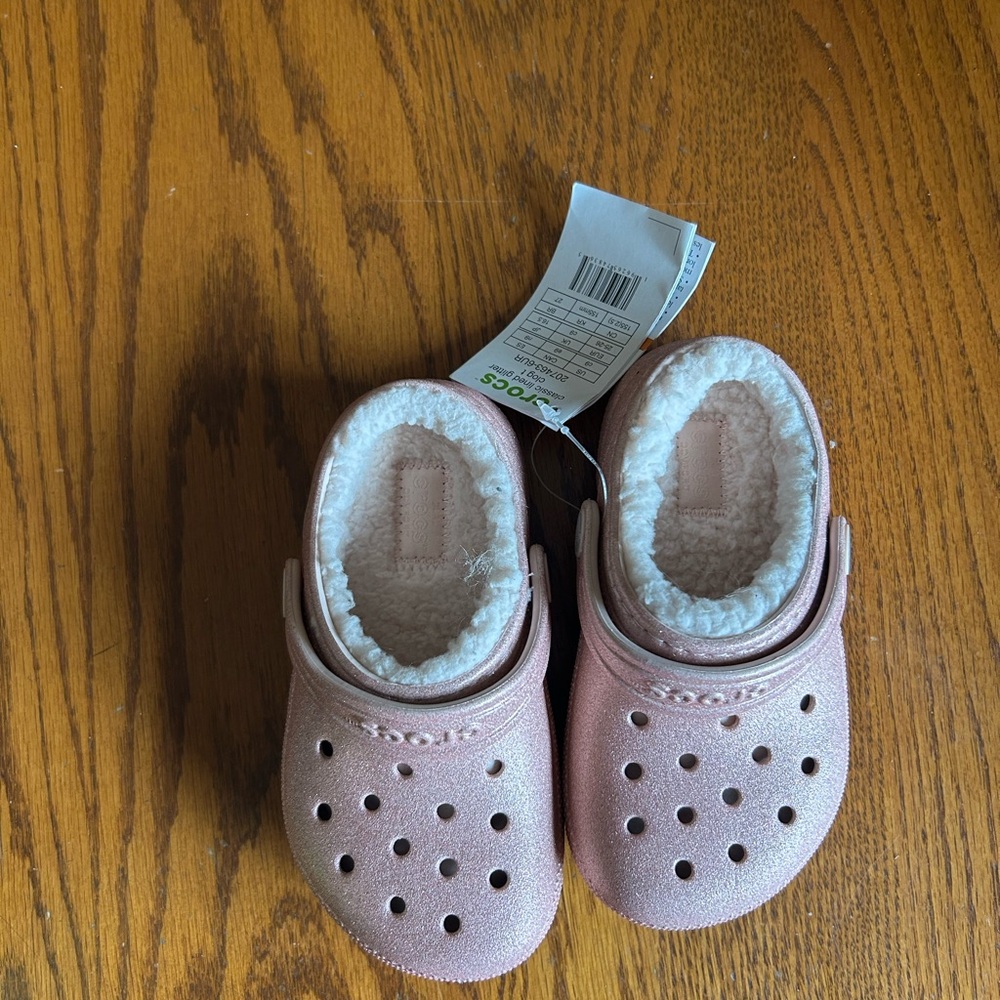 Kids Fur Lined Crocs NWT